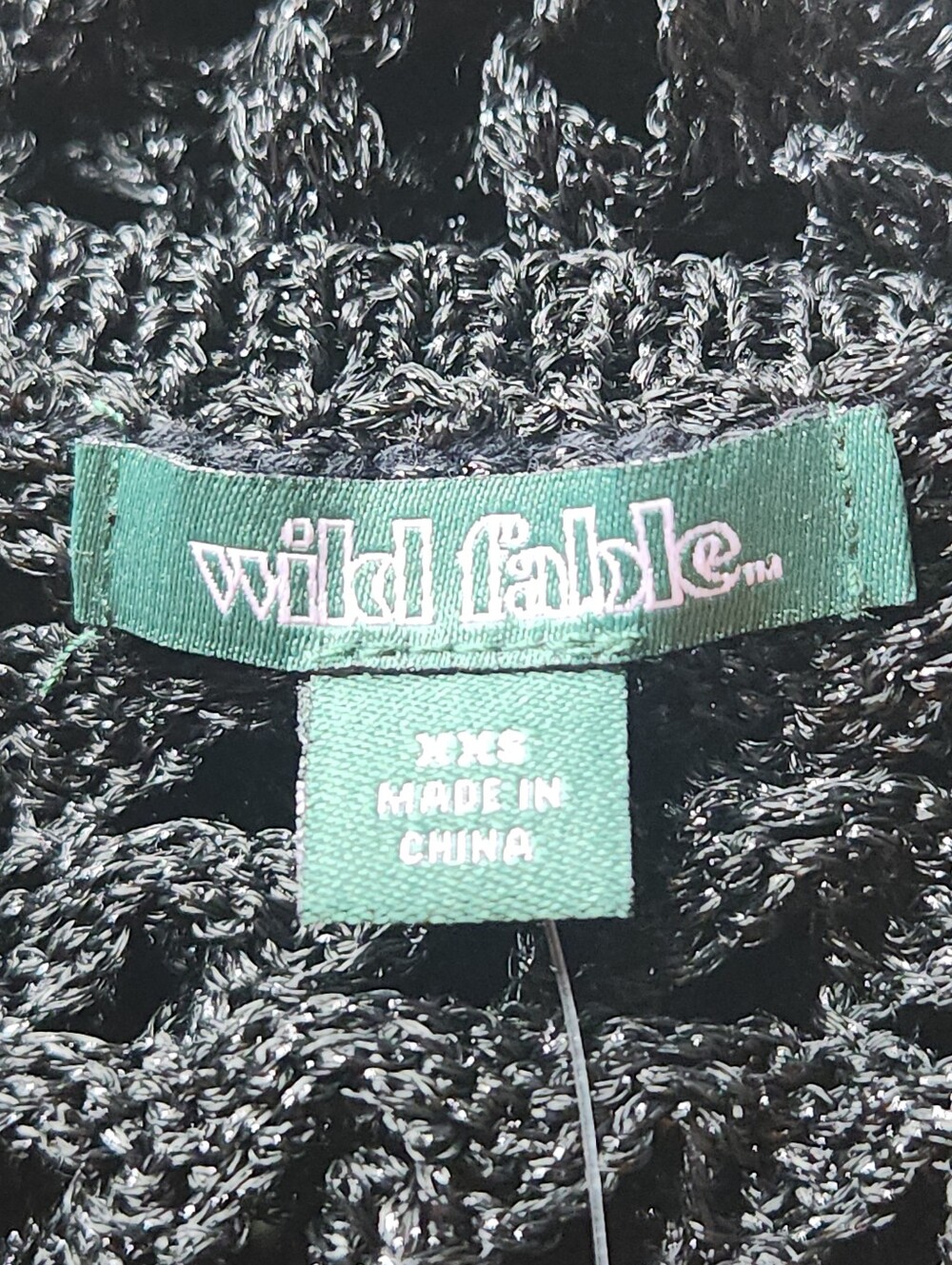 Women's Open Knit Maxi Sweater Dress - Wild Fable Black XXS - Picture 5 of 13